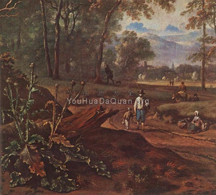 Road beside the Forest detail - 让·维南茨